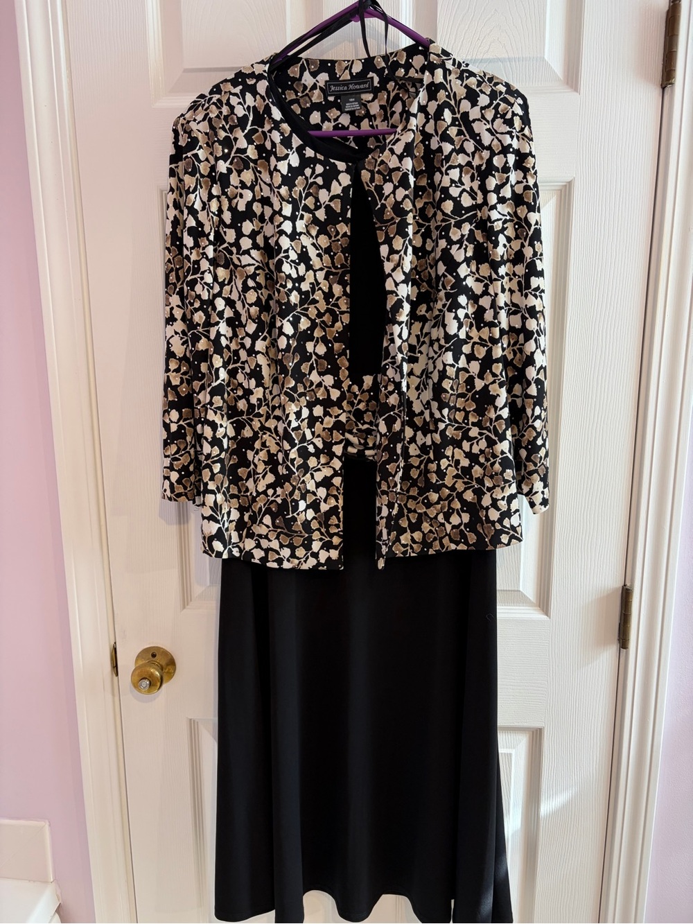 Jessica Howard Women’s 3/4 Sleeve Jacket Dress